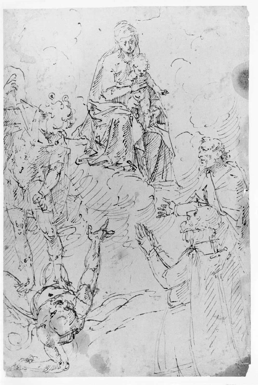 Madonna con Bambino, San Michele Arcangelo, San Rocco e un devoto - Museo Civico di Castelvecchio, Verona